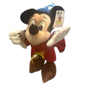 vintage with tag Disney Mickey Sorcerer Plush